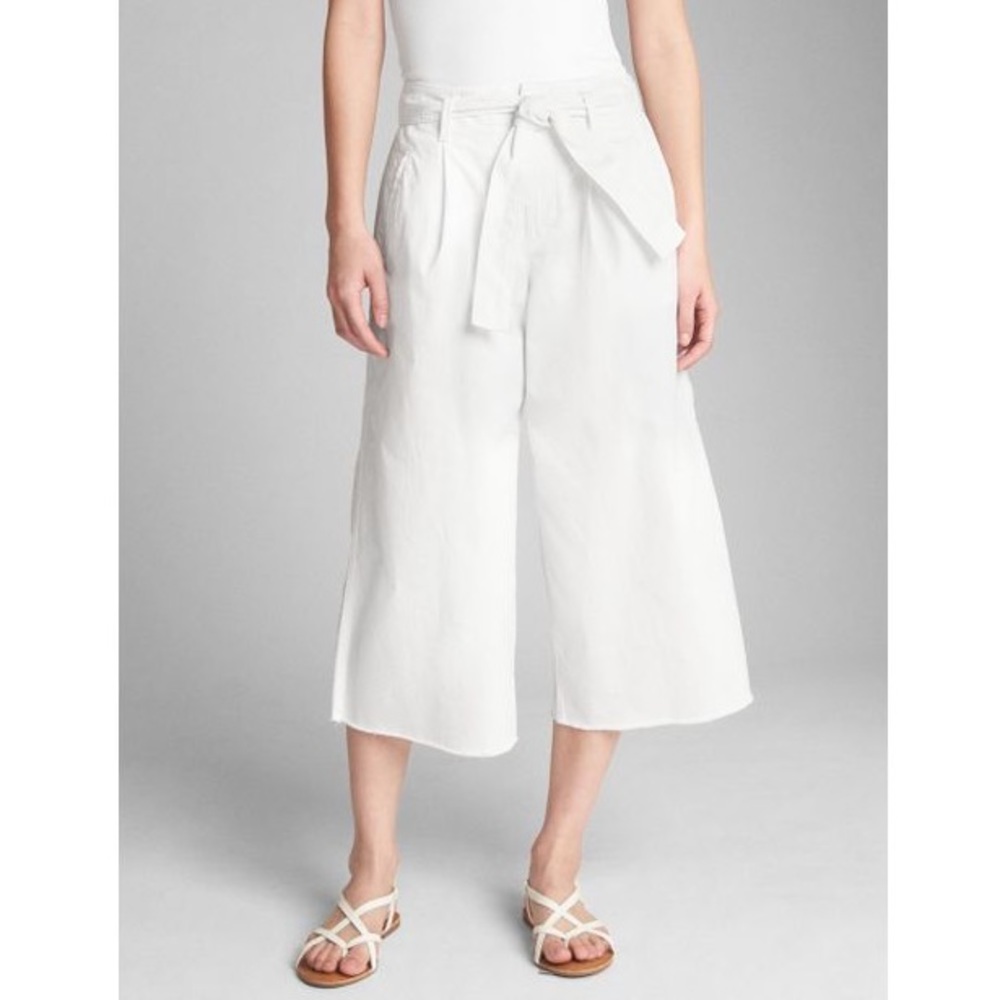 White Wide Leg Pants